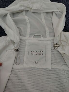Tally-Ho White Outerwear Hooded Jacket - Size S